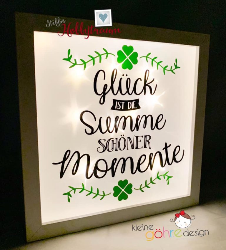 Plotterdatei "Ein bisschen Glück" + Papiere kleine göhr.e design