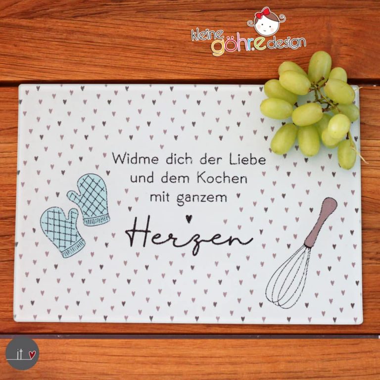 Plotterdatei "Essen macht glücklich" kleine göhr.e design