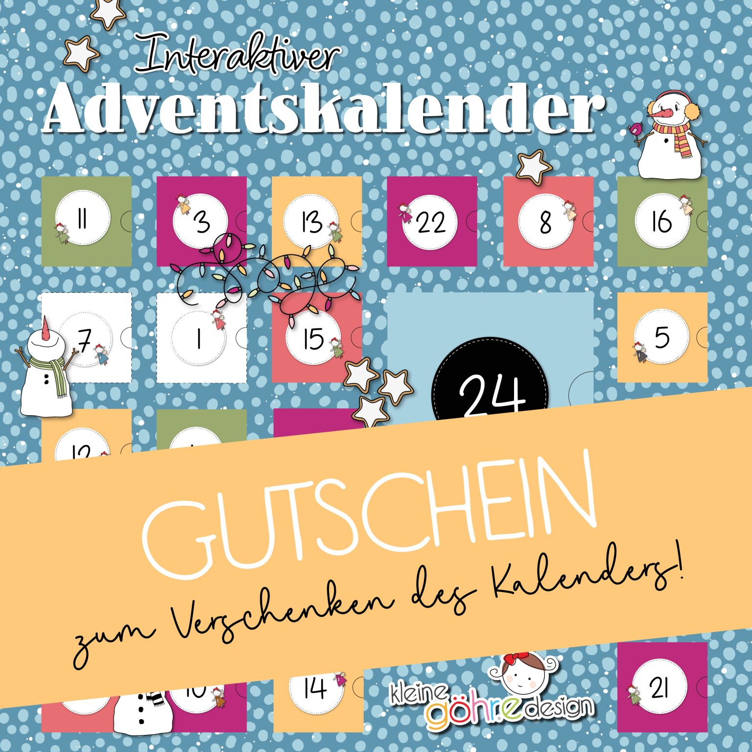 Adventskalender 2025 Gutschein - kleine göhr.e design