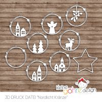 3D-Druck Datei - Nordlicht Kränze