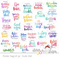 Plotterdatei "Poster Sag ich ja - Gute Zeit" [Digital]