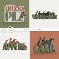3D-Druck Datei - Erntezeit Schriftzüge [Digital]